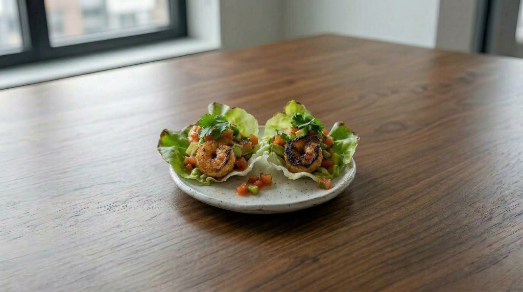Shrimp and Avocado Salsa Lettuce Boats