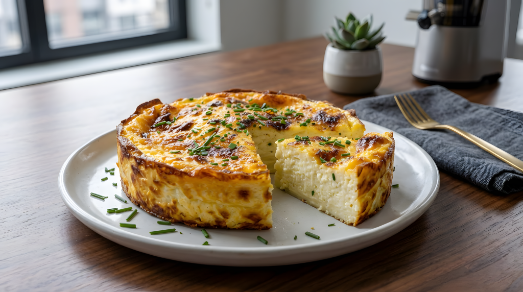 Chive Custard Breakfast Bake